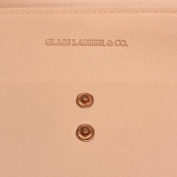 Glass Ladder & Co Megan Pink Portfolio Clutch New - Picture 11 of 16